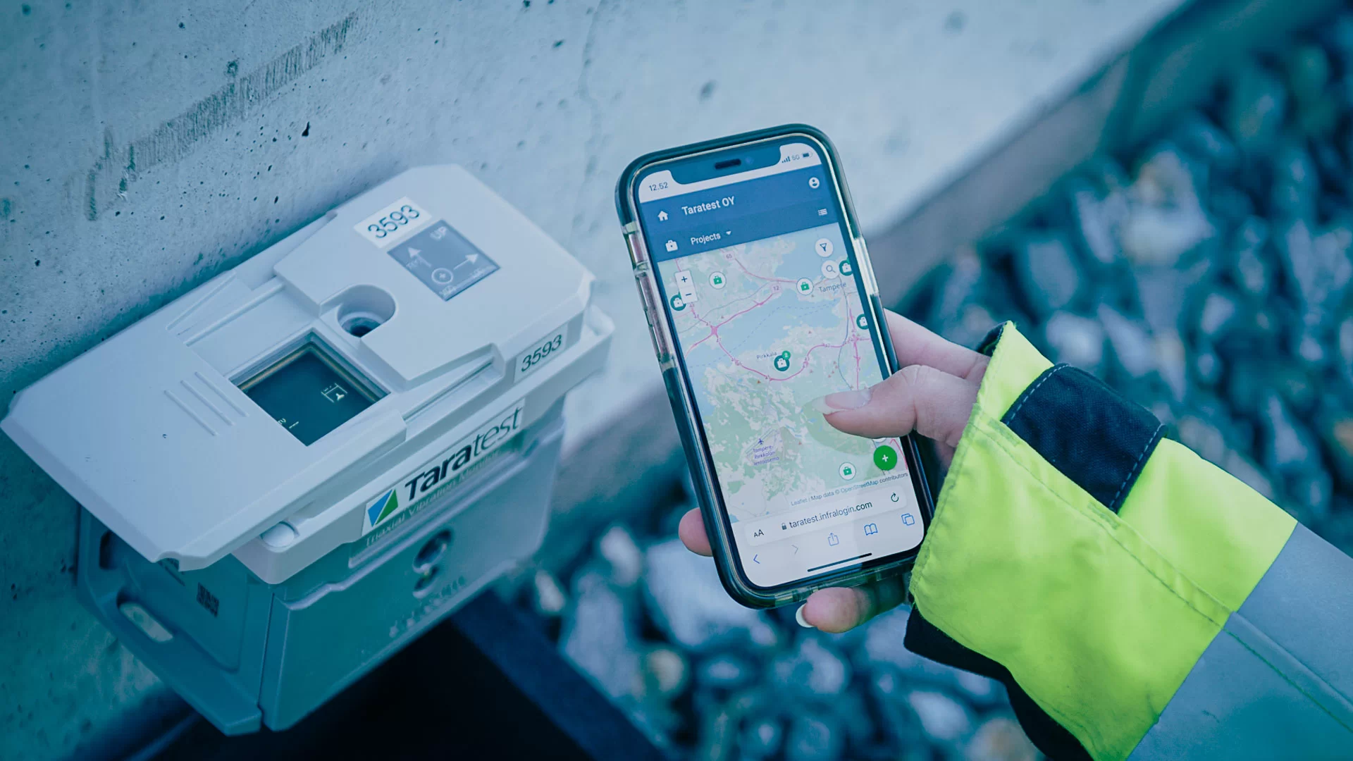 vibrationsmätning med taratest